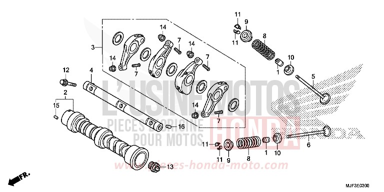 ARBRE A CAMES/SOUPAPE de CTX700 ABS DARKNESS BLACK METALLIC (NH463) de 2014